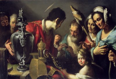 セントローレンスの慈善事業 作： Bernardo Strozzi